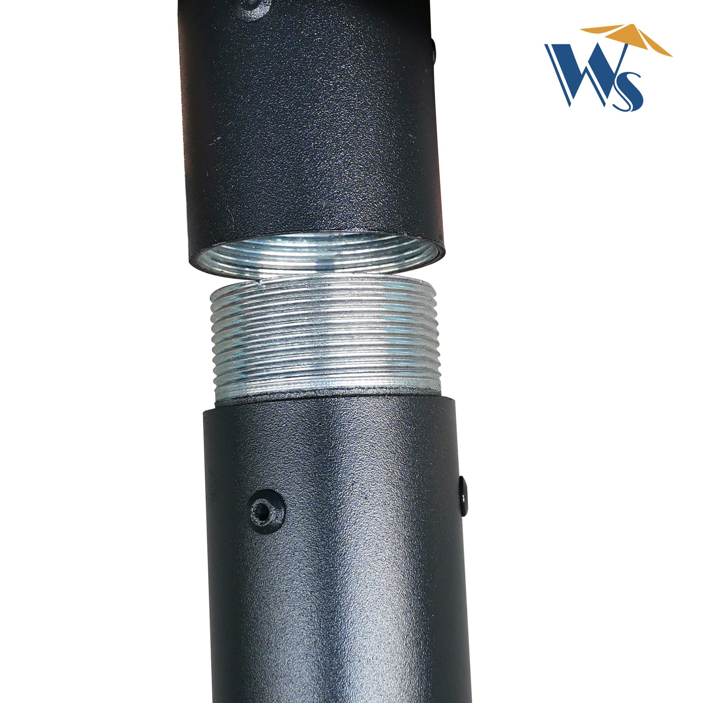 9 ft. 3-Tiers Aluminum Market Umbrella with Crank and Tilt and Wind Vents Outdoor Patio Umbrella in Red