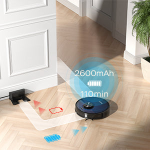 Smart L7 Robot Vacuum Cleaner and Mop, LDS Navigation, Wi-Fi Connected APP