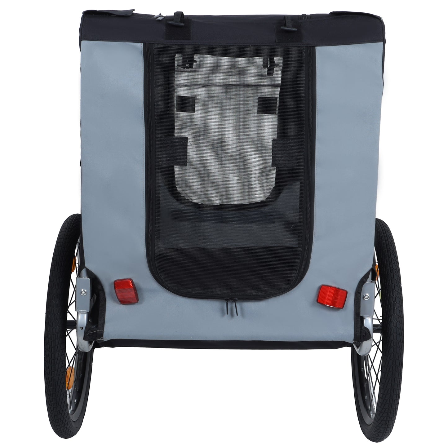 Large Folding Bike Trailer for Dogs – 66LB Capacity All-Terrain Pet Carrier