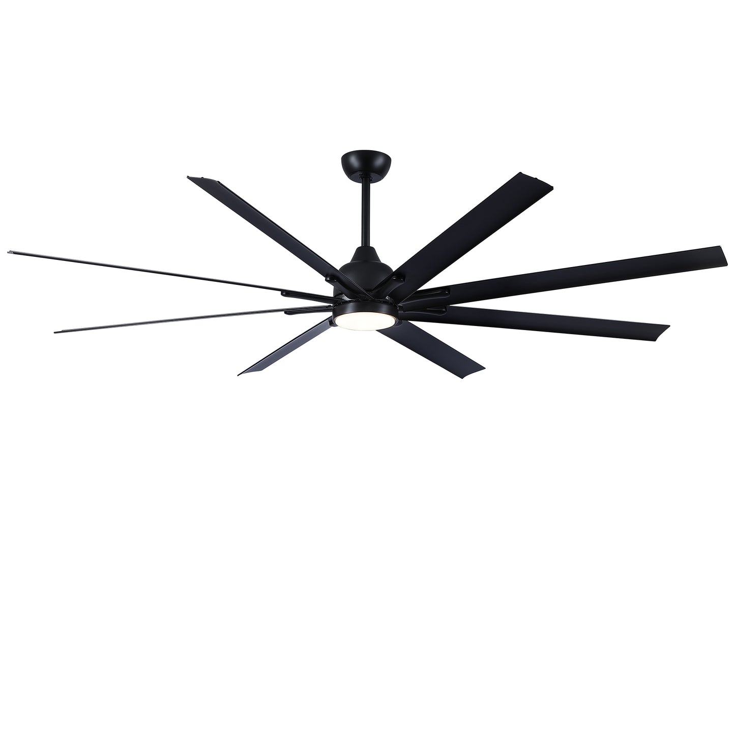 84 in. Super Large Black Ceiling Fan with 8 Blades Included with Remote