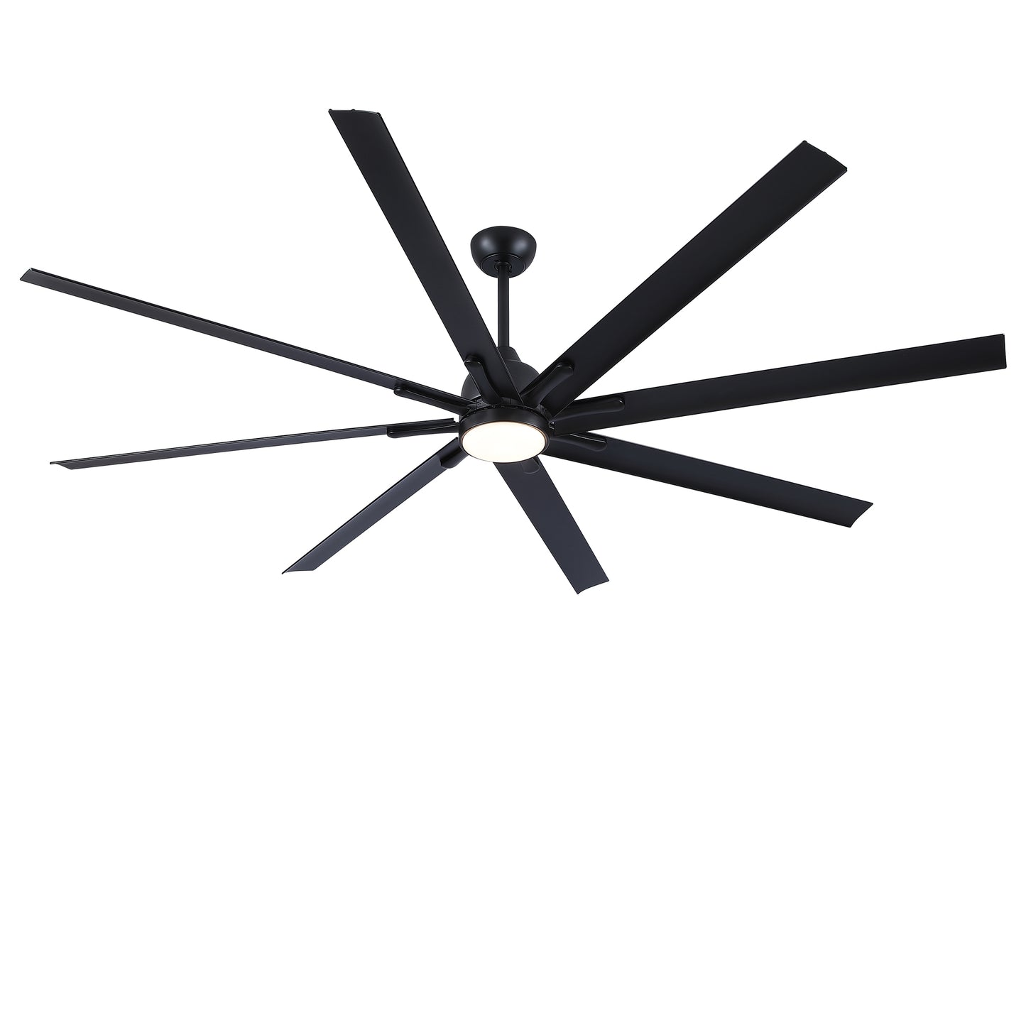 84 in. Super Large Black Ceiling Fan with 8 Blades Included with Remote