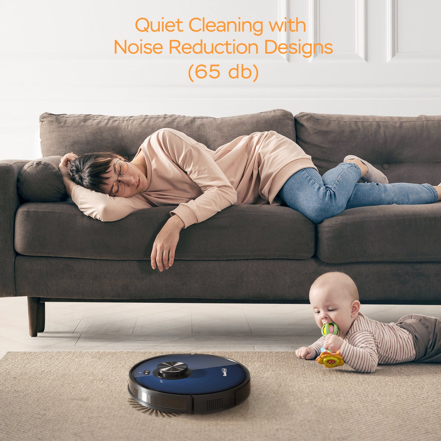 Smart L7 Robot Vacuum Cleaner and Mop, LDS Navigation, Wi-Fi Connected APP