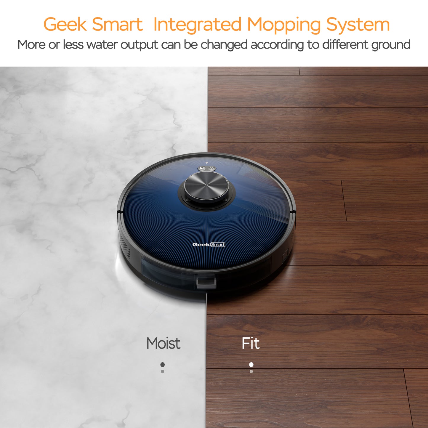 Smart L7 Robot Vacuum Cleaner and Mop, LDS Navigation, Wi-Fi Connected APP