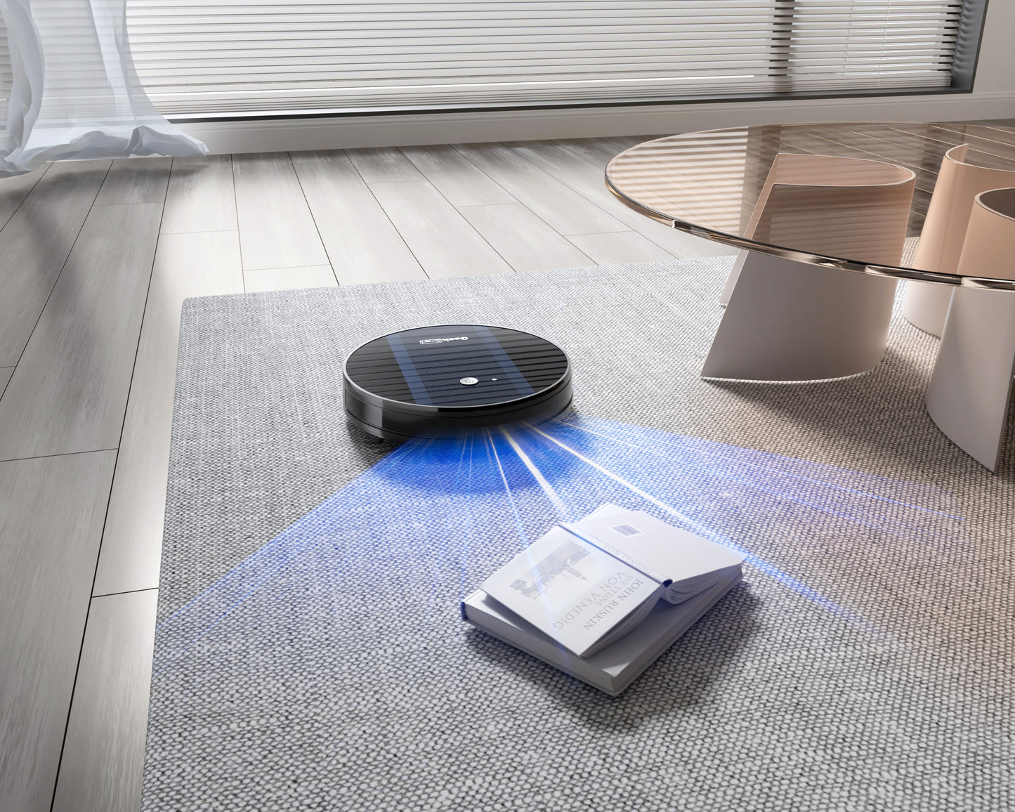 Smart Robot Vacuum Cleaner G6, Ultra-Thin, 1800Pa Strong Suction, Automatic Self-Charging, Wi-Fi Connectivity, App Control