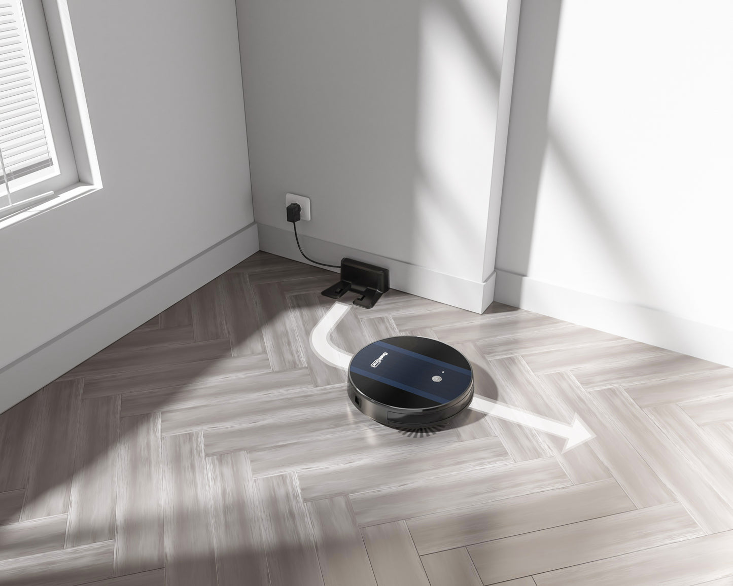 Smart Robot Vacuum Cleaner G6, Ultra-Thin, 1800Pa Strong Suction, Automatic Self-Charging, Wi-Fi Connectivity, App Control
