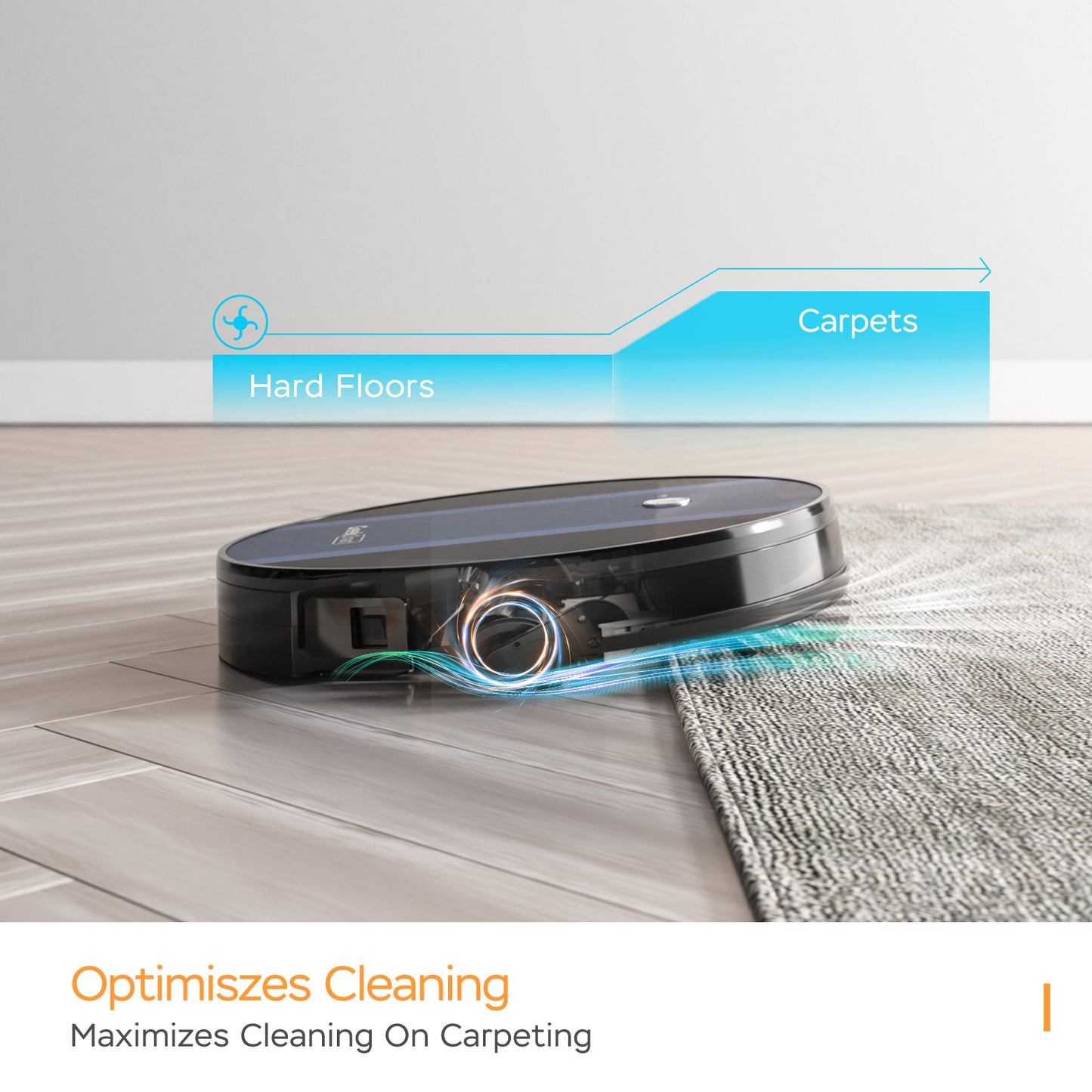 Smart Robot Vacuum Cleaner G6, Ultra-Thin, 1800Pa Strong Suction, Automatic Self-Charging, Wi-Fi Connectivity, App Control