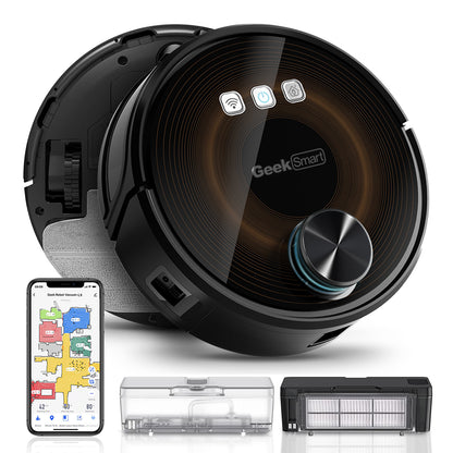Smart L8 Robot Vacuum Cleaner and Mop, LDS Navigation, Wi-Fi Connected APP, Selective Room Cleaning,MAX 2700 PA Suction