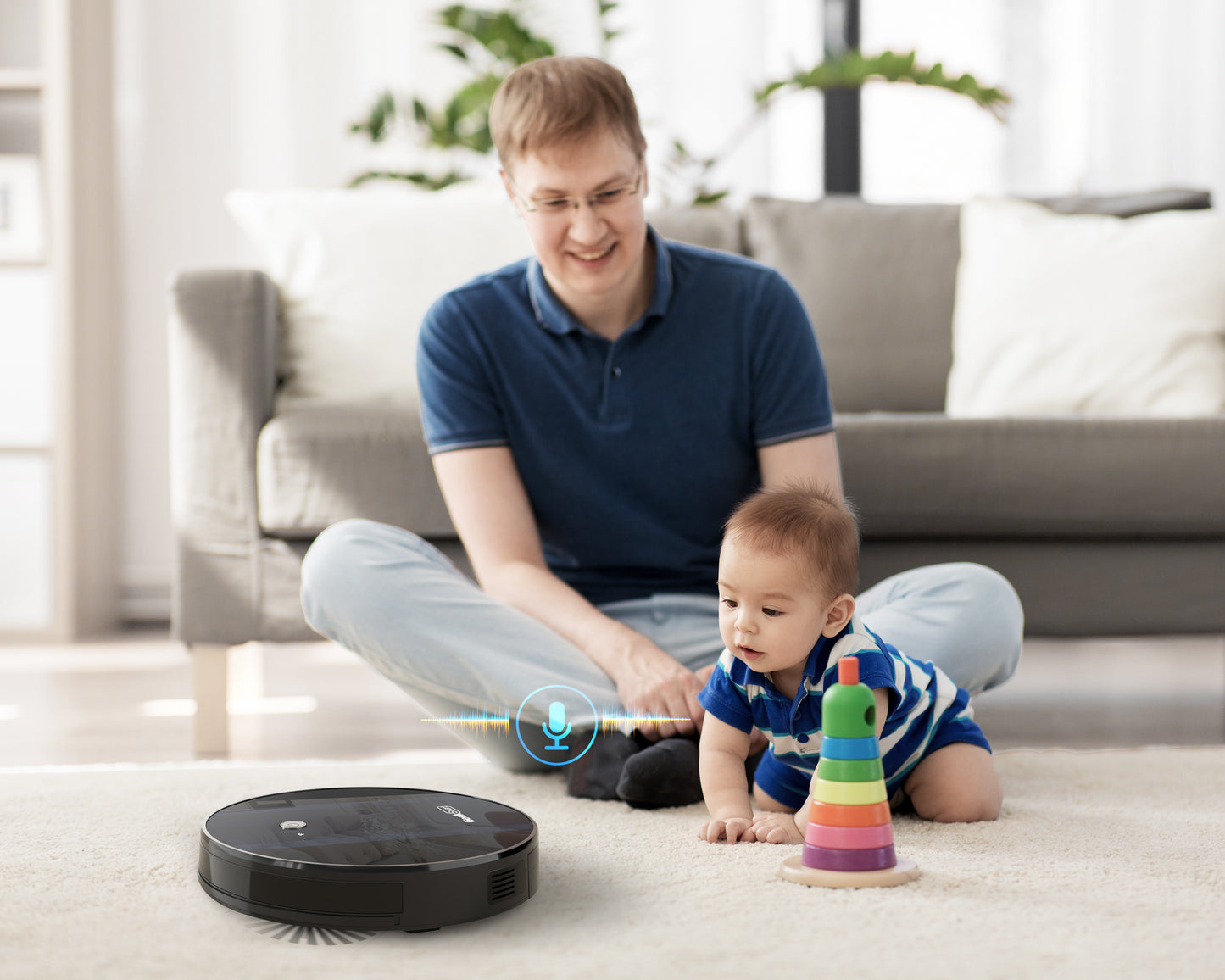 Smart Robot Vacuum Cleaner G6, Ultra-Thin, 1800Pa Strong Suction, Automatic Self-Charging, Wi-Fi Connectivity, App Control