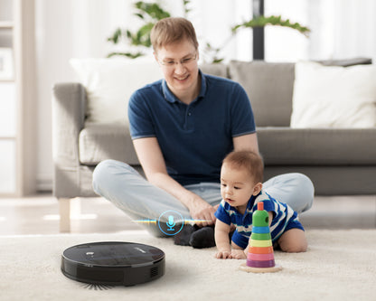 Smart Robot Vacuum Cleaner G6, Ultra-Thin, 1800Pa Strong Suction, Automatic Self-Charging, Wi-Fi Connectivity, App Control