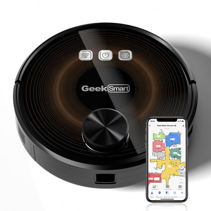 Smart L8 Robot Vacuum Cleaner and Mop, LDS Navigation, Wi-Fi Connected APP, Selective Room Cleaning,MAX 2700 PA Suction