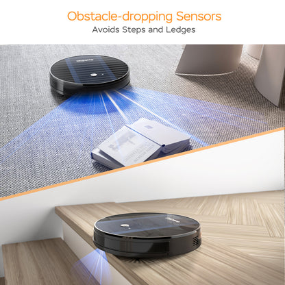 Smart Robot Vacuum Cleaner G6, Ultra-Thin, 1800Pa Strong Suction, Automatic Self-Charging, Wi-Fi Connectivity, App Control