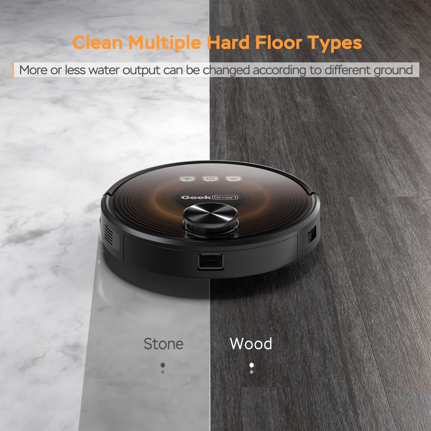 Smart L8 Robot Vacuum Cleaner and Mop, LDS Navigation, Wi-Fi Connected APP, Selective Room Cleaning,MAX 2700 PA Suction