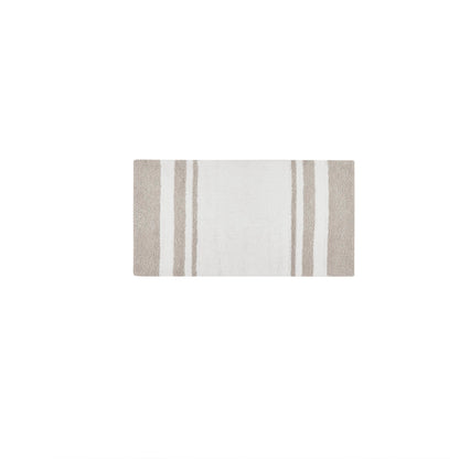45-in x 27-in Taupe Cotton Reversible Bath Rug Bath Mat Quick Dry