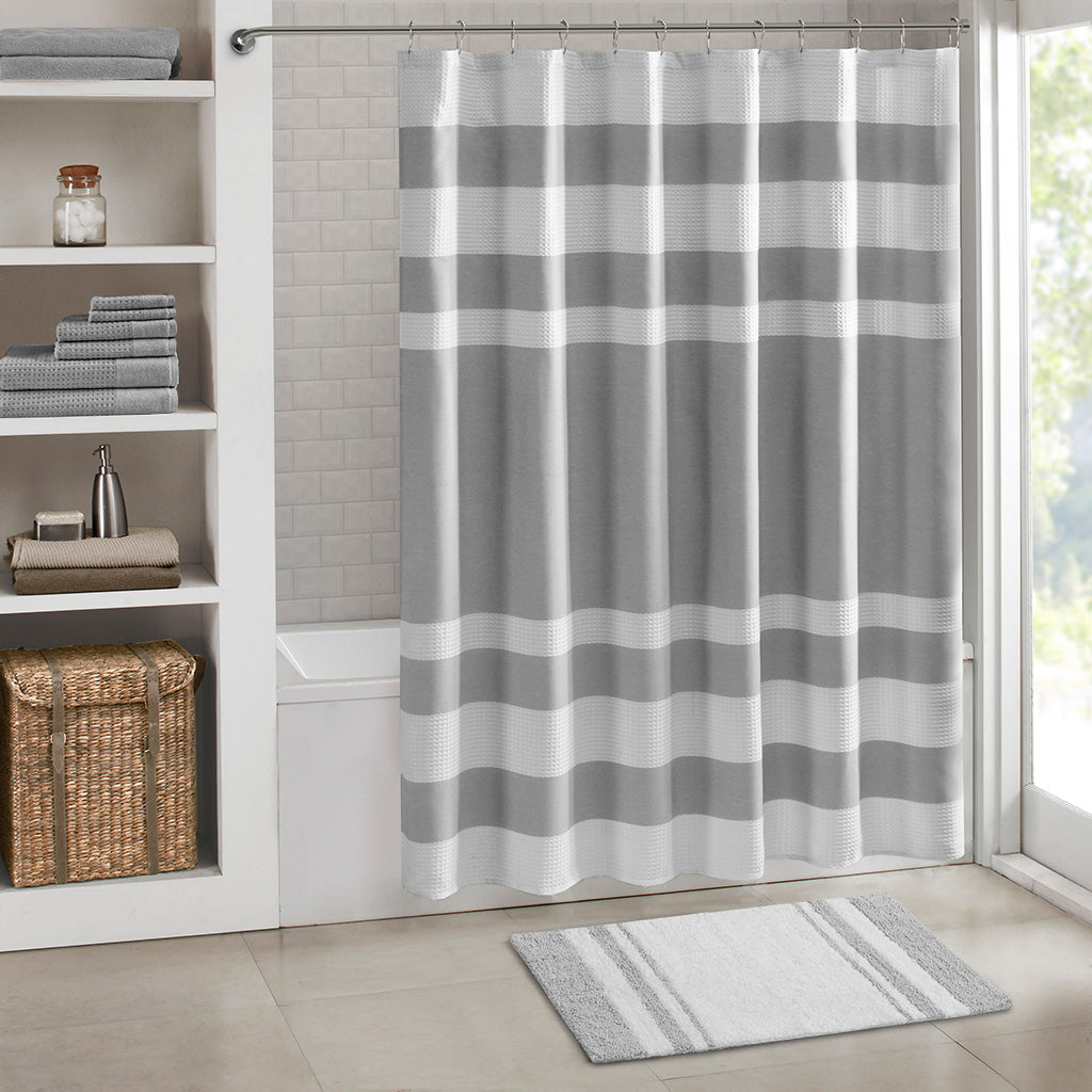 30-in x 20-in Taupe Cotton Reversible Bath Rug Bath Mat Quick Dry