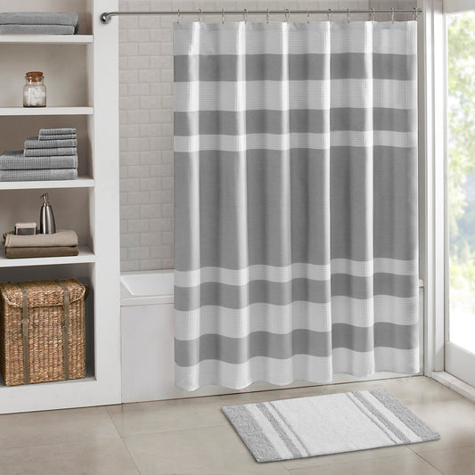 30-in x 20-in Taupe Cotton Reversible Bath Rug Bath Mat Quick Dry