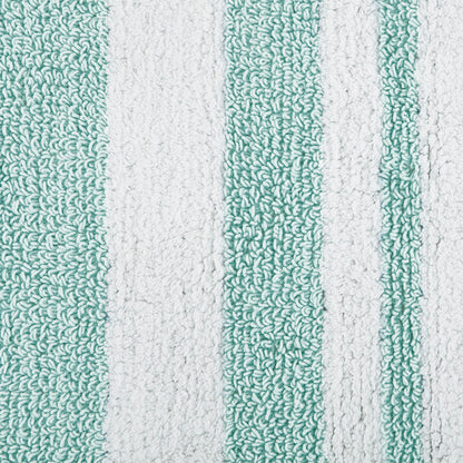 45-in x 27-in Aqua Cotton Reversible Bath Rug Bath Mat Quick Dry