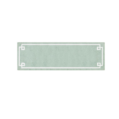 72-in x 24-in Seafoam Cotton Tufted Bath Rug Bath Mat Quick Dry