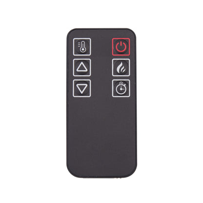 18 in. Electric Fireplace Insert 1400W Heater with Remote Control, Overheating Protection in Black