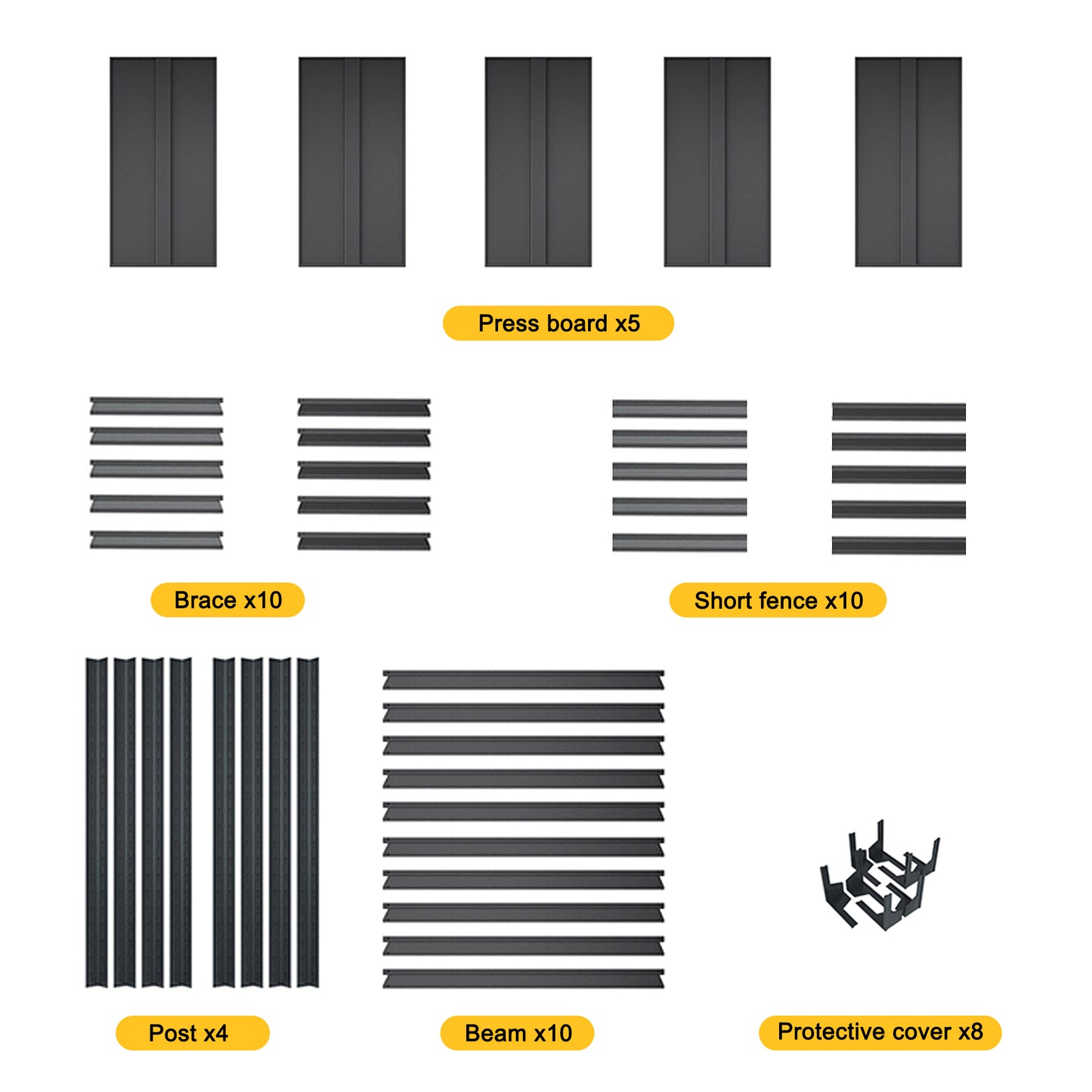 5 -Tier Heavy Duty Black Metal Utility shelving unit with Ventilated Shelves ( 47.3-in W x 18-in D x 78-in H )