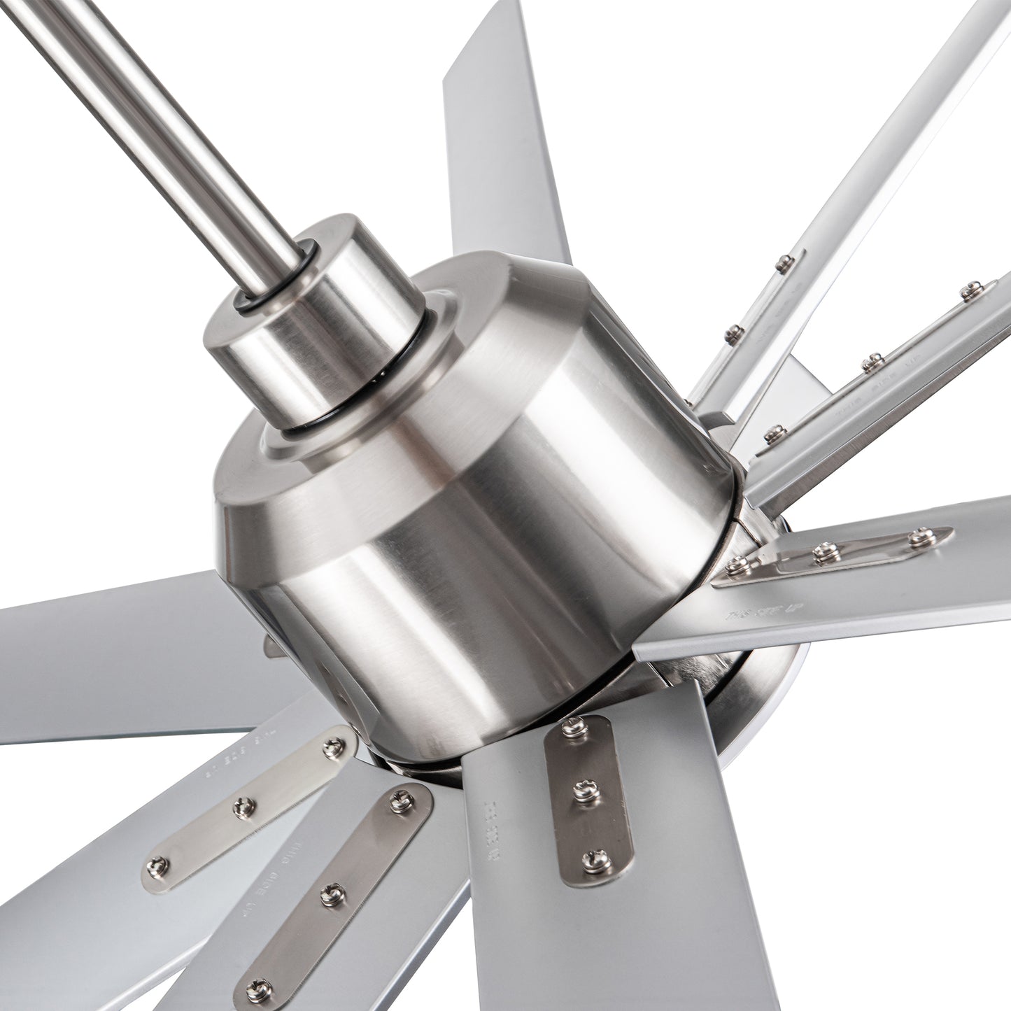 72 in. Brushed Nickel Smart Ceiling Fan with Silver Blades with Integrated LED Light Included with Remote