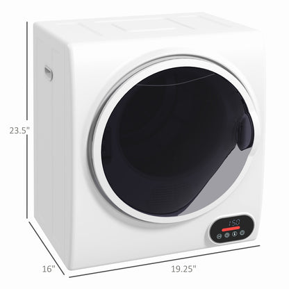 Portable Clothes Dryer, 120V 850W Compact Laundry Dryer with Intelligent Drying, 1.5 cu.ft Stainless Steel Drum