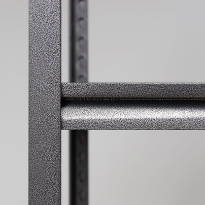 5 -Tier Heavy Duty Black Metal Utility shelving unit with Ventilated Shelves ( 35.41-in W x 15.7-in D x 72-in H )