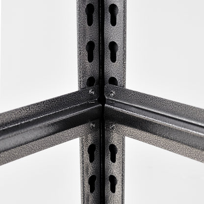 5 -Tier Heavy Duty Black Metal Utility shelving unit with Ventilated Shelves ( 35.41-in W x 15.7-in D x 72-in H )