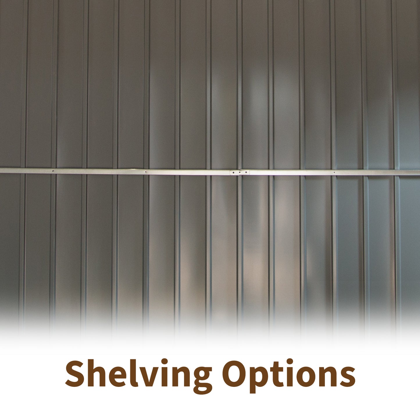 11 ft. W x 12.5 ft. D Outdoor Metal Shed Tool Storage with Galvanized Steel Frame, Windows, Brown (137.5 sq.ft.)