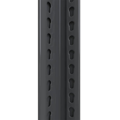 5 -Tier Heavy Duty Black Metal Utility shelving unit with Ventilated Shelves ( 35.5-in W x 15.8-in D x 72-in H )