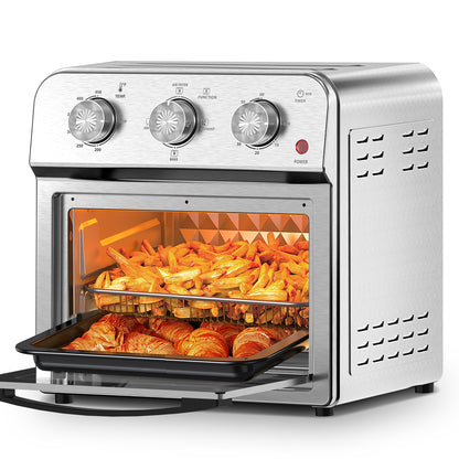Family Size Air Fryer Toaster Oven Combo,13QT,360° Hot Air Circulation for Healthy Oil-Free Cooking