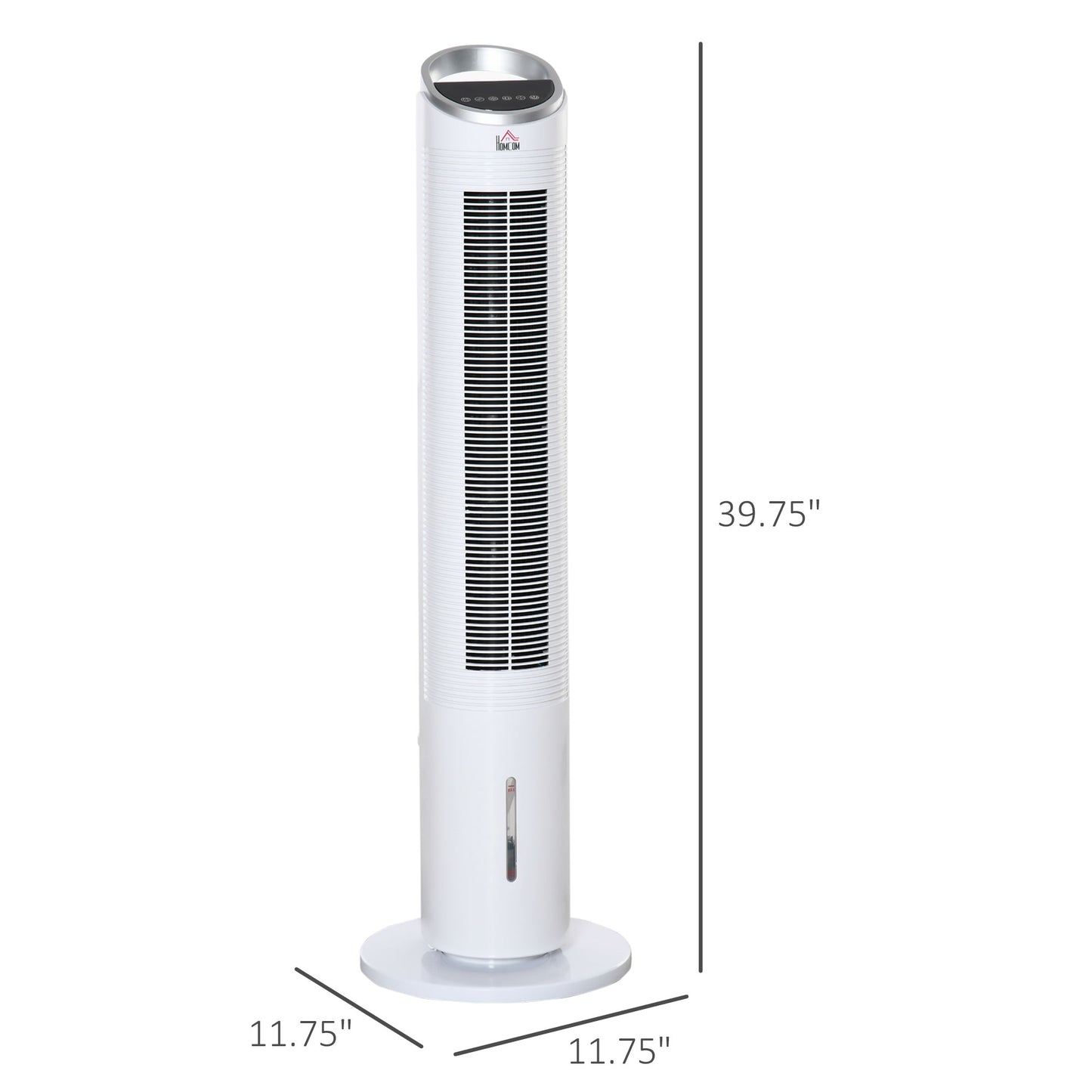 40" Evaporative Air Cooler with Water Tank, 3-In-1 Ice Cooling Fan with Humidifier, 52° Oscillating Portable Swamp Cooler