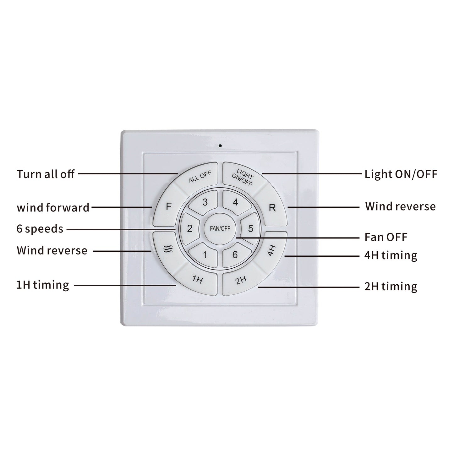 66 in. Downrod Mount Aluminium Blade Ceiling Fan with Light Included with Remote, 6 Speeds Quiet Reversible DC Motor