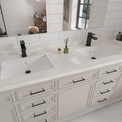 Single Handle Bathroom Faucet, Matte Black Single Hole Bathroom Faucet