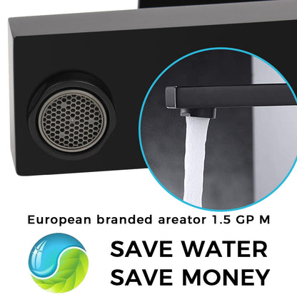 Single Handle Bathroom Faucet, Matte Black Single Hole Bathroom Faucet