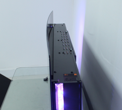 48 inch Curved Front Wall Mounted Electric Fireplace with Remote and Multi Color Flame & Emberbe