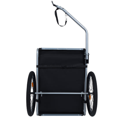 Large Folding Bike Trailer for Dogs – 66LB Capacity All-Terrain Pet Carrier