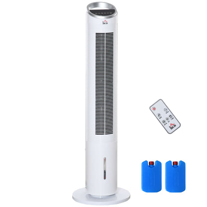 40" Evaporative Air Cooler with Water Tank, 3-In-1 Ice Cooling Fan with Humidifier, 52° Oscillating Portable Swamp Cooler