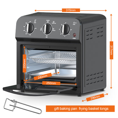 Air Fryer Toaster Oven Combo,13QT,360° Hot Air Circulation for Healthy Oil-Free Cooking