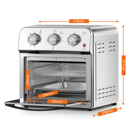 Family Size Air Fryer Toaster Oven Combo,13QT,360° Hot Air Circulation for Healthy Oil-Free Cooking