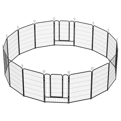 Dog Playpen 40 Inch, 16 Panels Heavy Duty Metal Pet Exercise Pen Indoor Outdoor Fence Panels Rust-Resistant