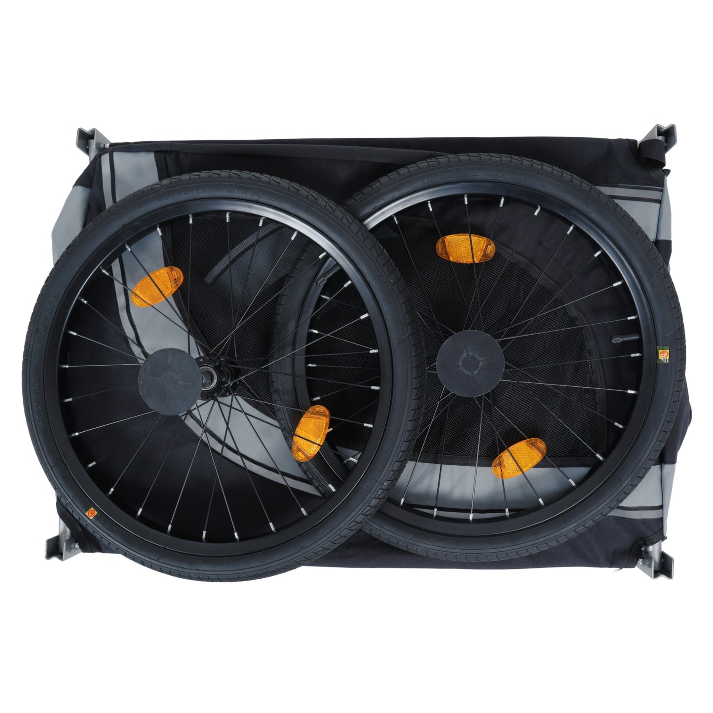 Large Folding Bike Trailer for Dogs – 66LB Capacity All-Terrain Pet Carrier