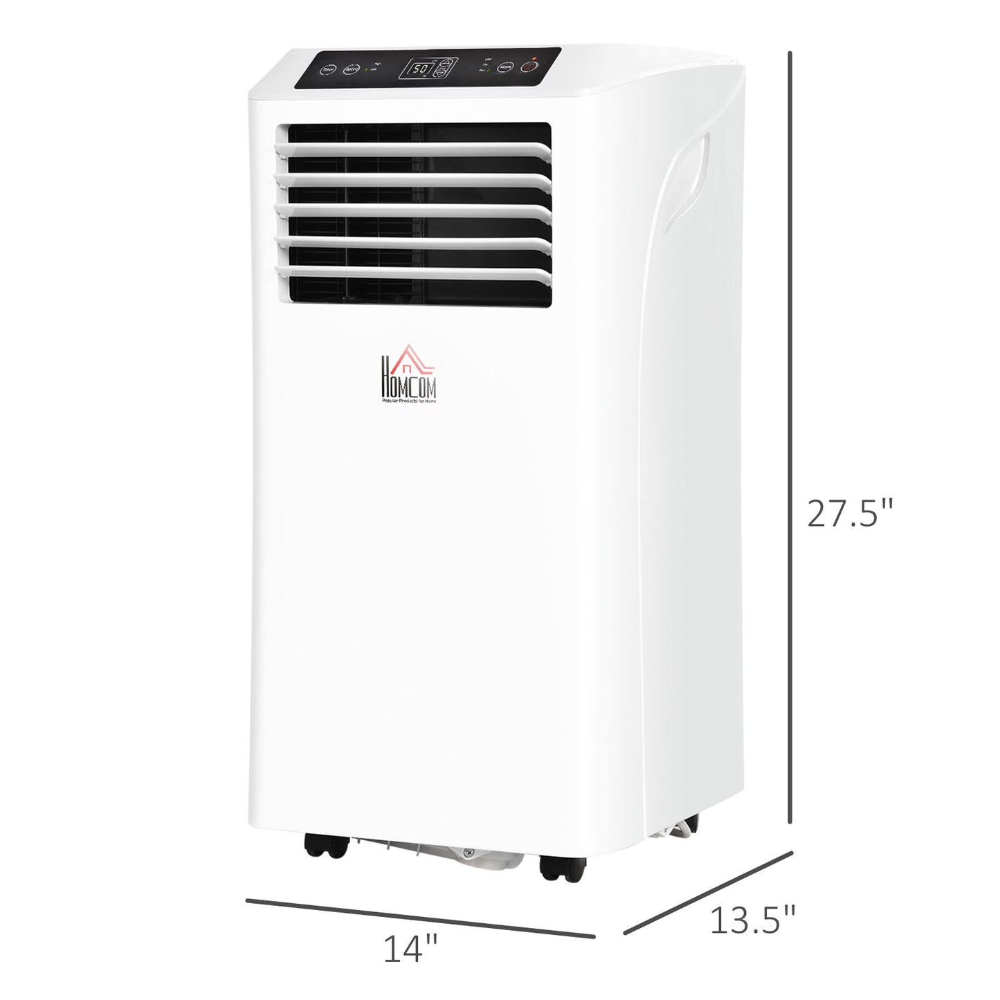 8000 BTU Mobile Portable Air Conditioner with Cooling, Dehumidifier, Ventilating, Remote Control, 24-Hour Timer