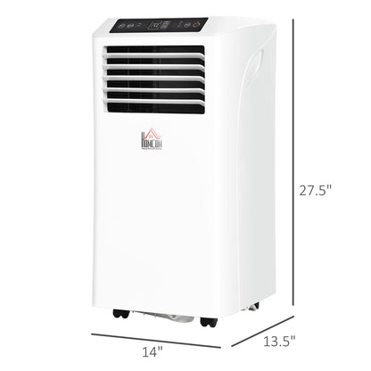 8000 BTU Mobile Portable Air Conditioner with Cooling, Dehumidifier, Ventilating, Remote Control, 24-Hour Timer