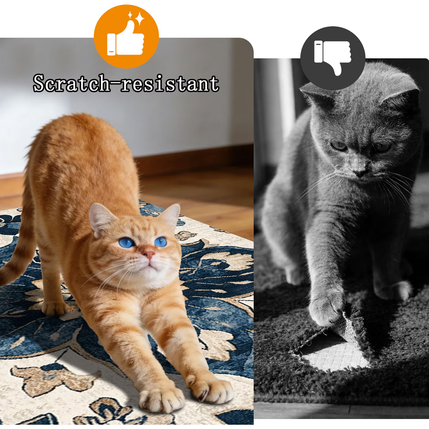3-Piece Indoor Mats Set Non-Slip Washable Runner Mats Soft Floor Mats for Kitchen Laundry Hallway and Entryway 20x32in 20x47in 20x60in