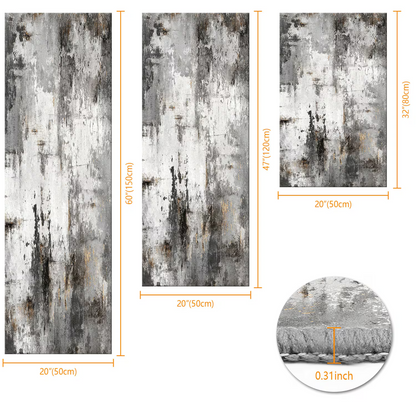 3-Piece Indoor Mats Set Non-Slip Washable Runner Mats Soft Floor Mats for Kitchen Laundry Hallway and Entryway 20x32in 20x47in 20x60in