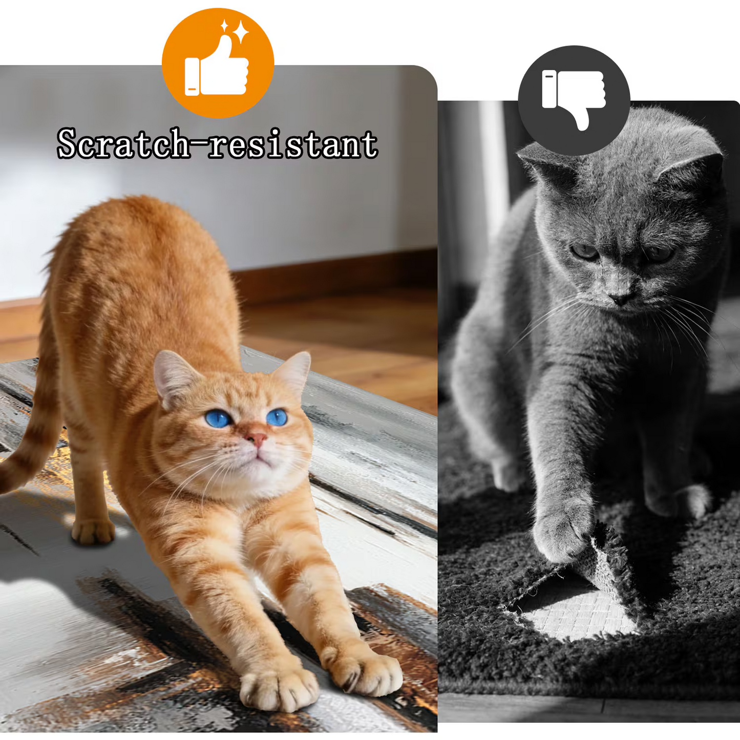 3-Piece Indoor Mats Set Non-Slip Washable Runner Mats Soft Floor Mats for Kitchen Laundry Hallway and Entryway 20x32in 20x47in 20x60in