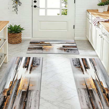 3-Piece Indoor Mats Set Non-Slip Washable Runner Mats Soft Floor Mats for Kitchen Laundry Hallway and Entryway 20x32in 20x47in 20x60in