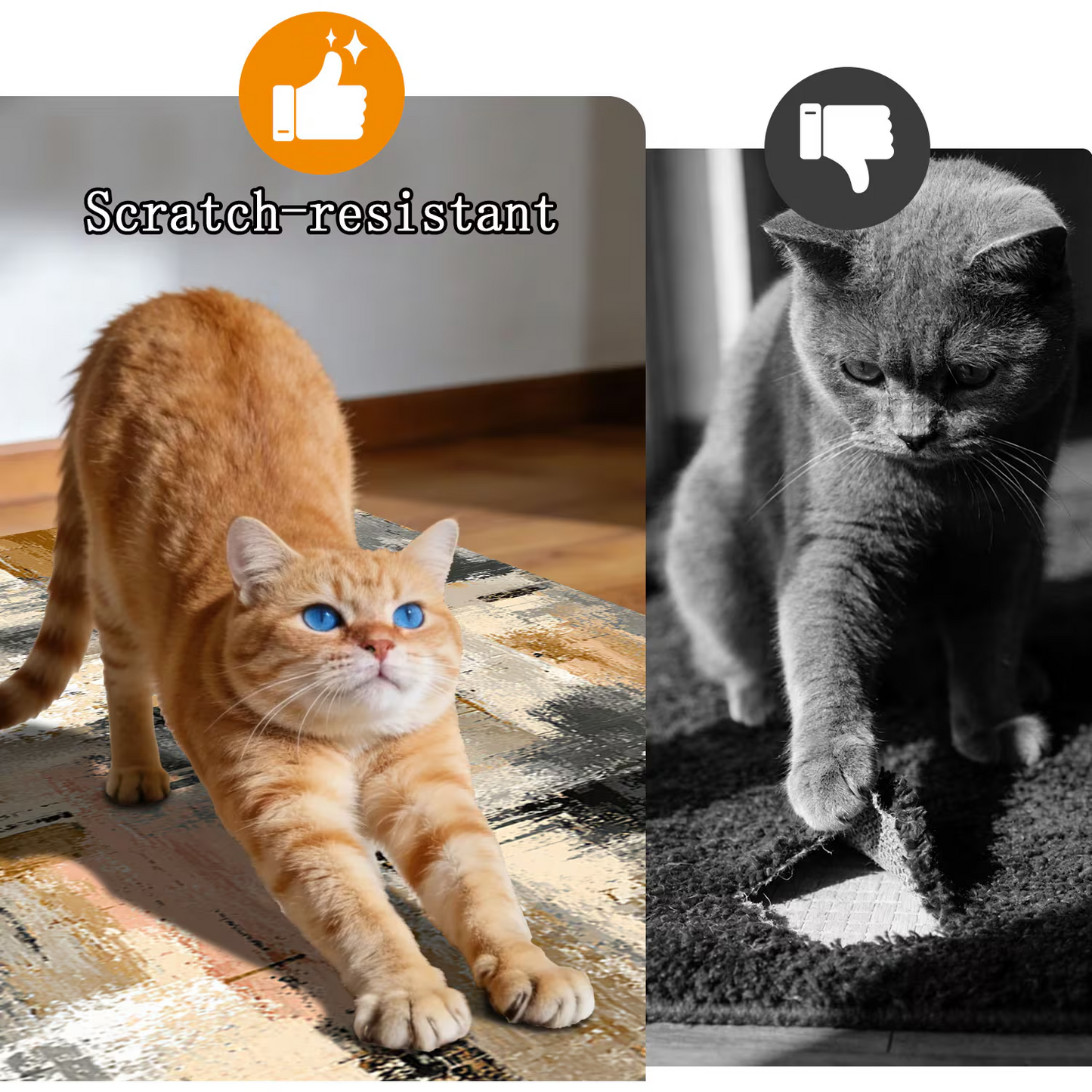 3-Piece Indoor Mats Set Non-Slip Washable Runner Mats Soft Floor Mats for Kitchen Laundry Hallway and Entryway 20x32in 20x47in 20x60in