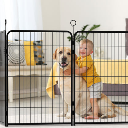 Dog Playpen 40 Inch, 16 Panels Heavy Duty Metal Pet Exercise Pen Indoor Outdoor Fence Panels Rust-Resistant