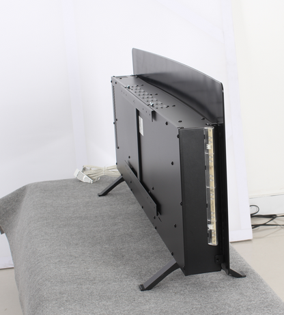 48 inch Curved Front Wall Mounted Electric Fireplace with Remote and Multi Color Flame & Emberbe